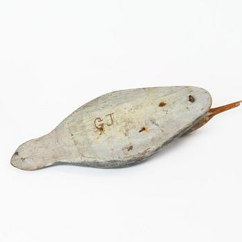 A pair of wood duck decoys, 20th century.