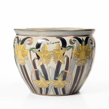 Outer covers, a pair, porcelain, G Fieravino, Italy, late 20th century.