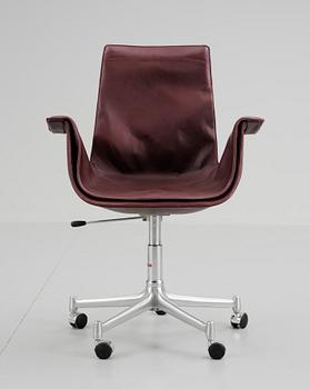 SKRIVBORDSSTOL, 'Tulip', Preben Fabricius & Jørgen Kastholm, Kill International, Tyskland. 1960-70-tal.