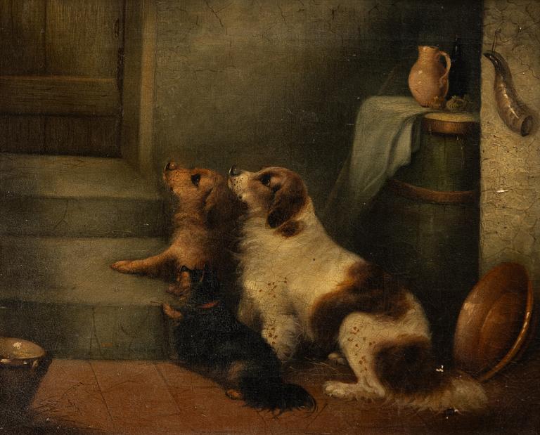 George Armfield, hans art, Väntar på maten.