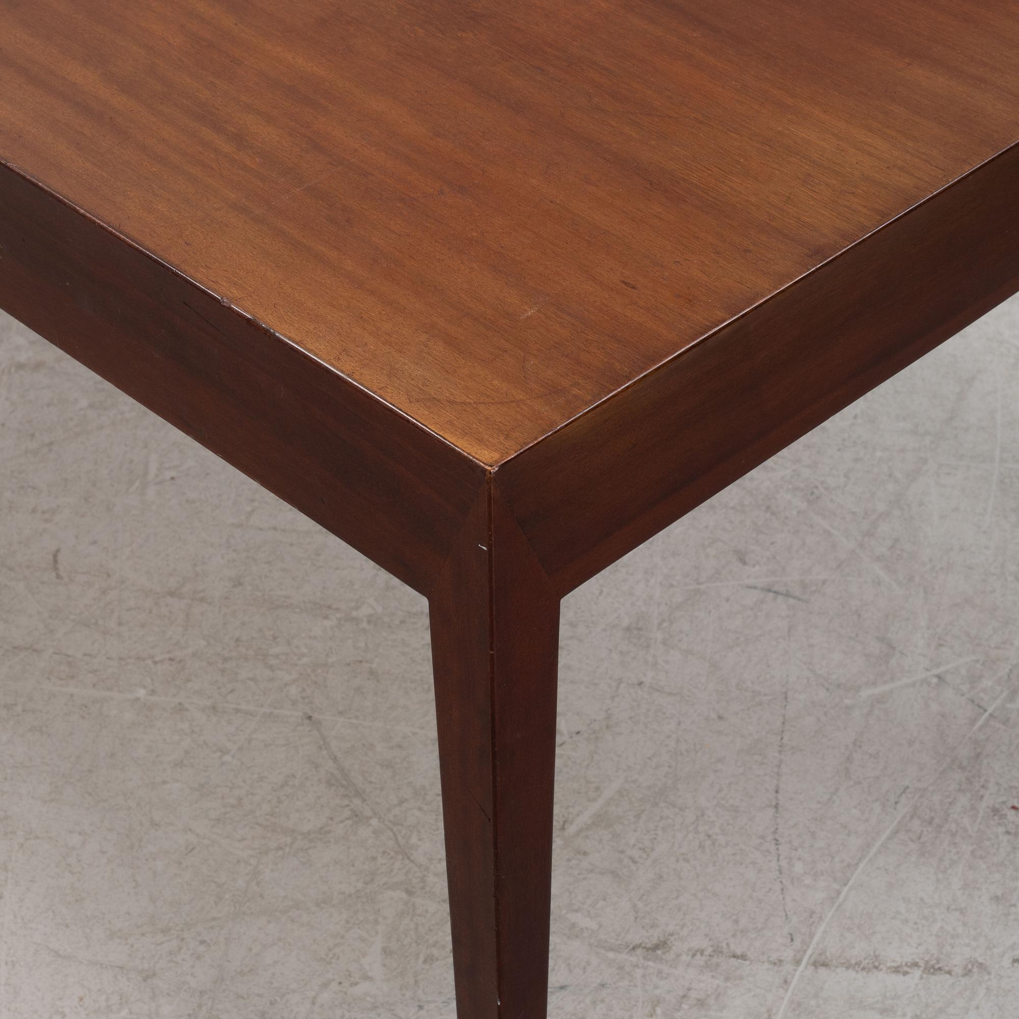Severin Hansen, a mahogany desk for Haslev, Denmark 1960s.