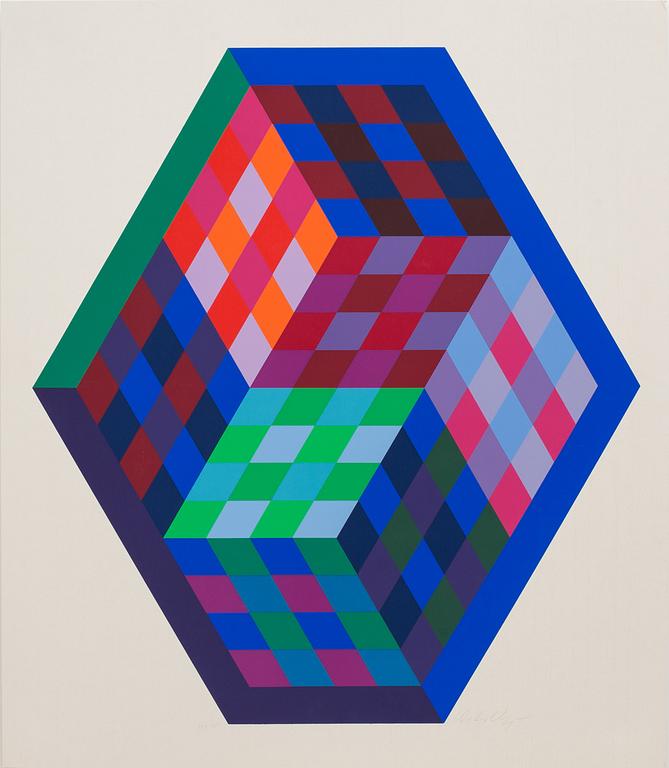 VICTOR VASARELY, lithograph, signed and numbered 109/250.