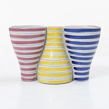 Stig Lindberg, a candle holder/vase, 'Snurran', Gustavsberg Studio.