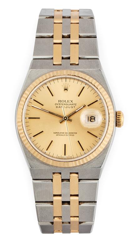 ROLEX, Datejust, quartz, guld/stål, ca 2000.