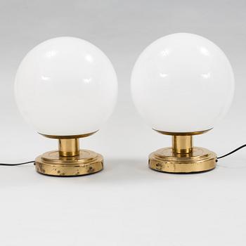 BORDSLAMPOR, ett par, 1960-tal.