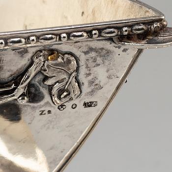 PEHR ZETHELIUS, a pair of late Gustavian silver sugar bowls, Stockholm, 1800-6.