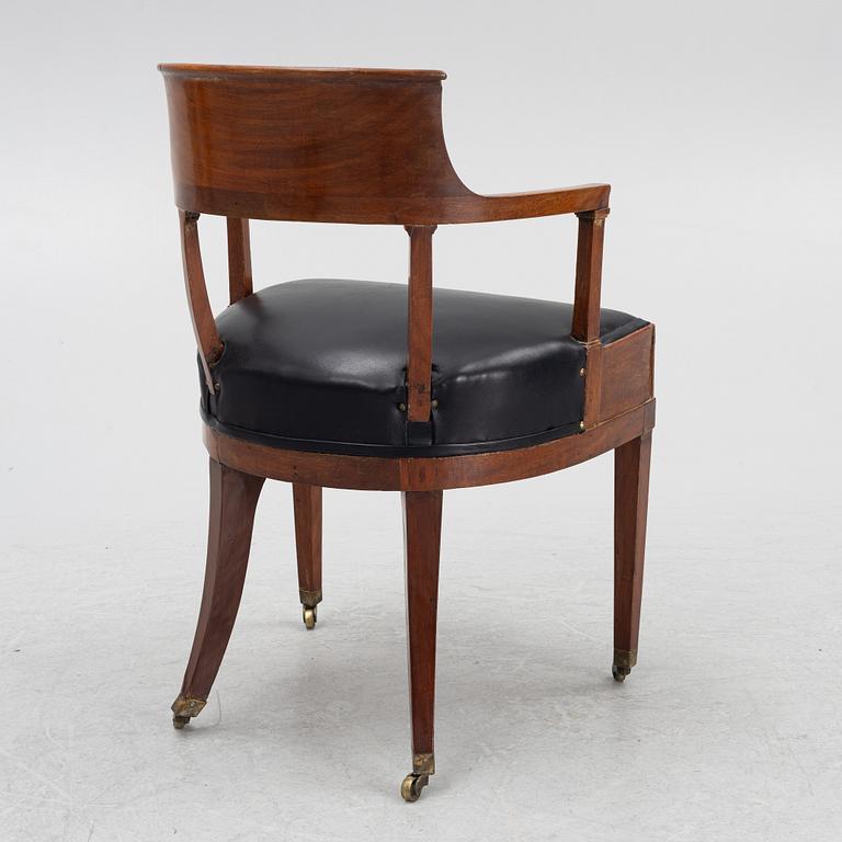 A Empire armchair, early 19th Century.