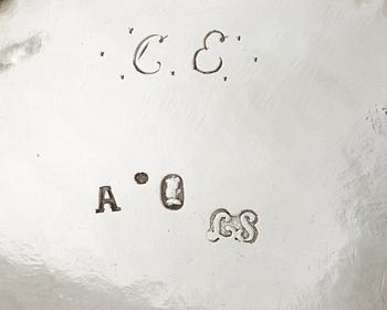 GRÄDDSNÄCKA, av Lorens Stabeus, Stockholm 1759. Rokoko.
