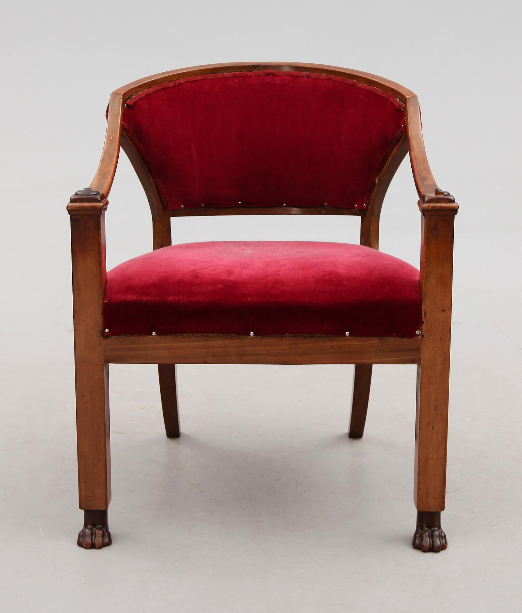 SKRIVSTOL, empirestil, 1800-talets andra hälft.