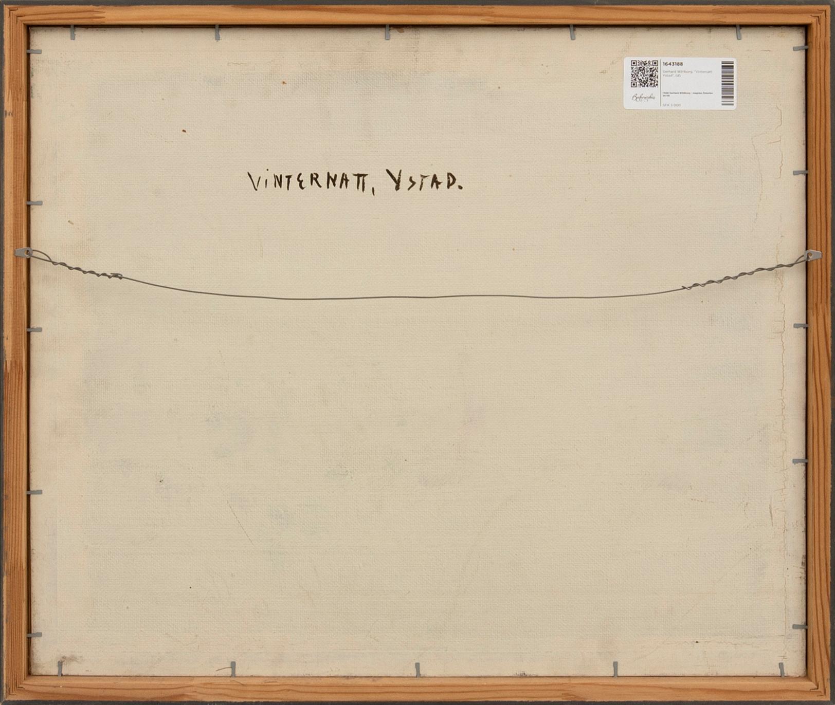 Gerhard Wihlborg, "Vinternatt Ystad".