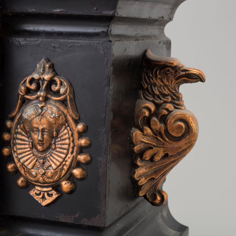 A TABLE CLOCK, Ansonia clock company, New York, late 19th century.