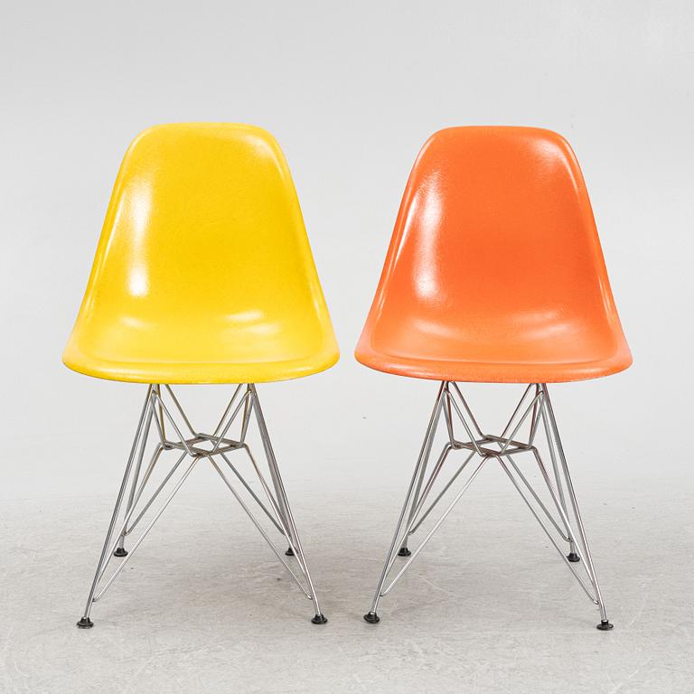 Charles Eames, stolar, 6 st, "DSR Plastic Chair", Herman Miller/Vitra.