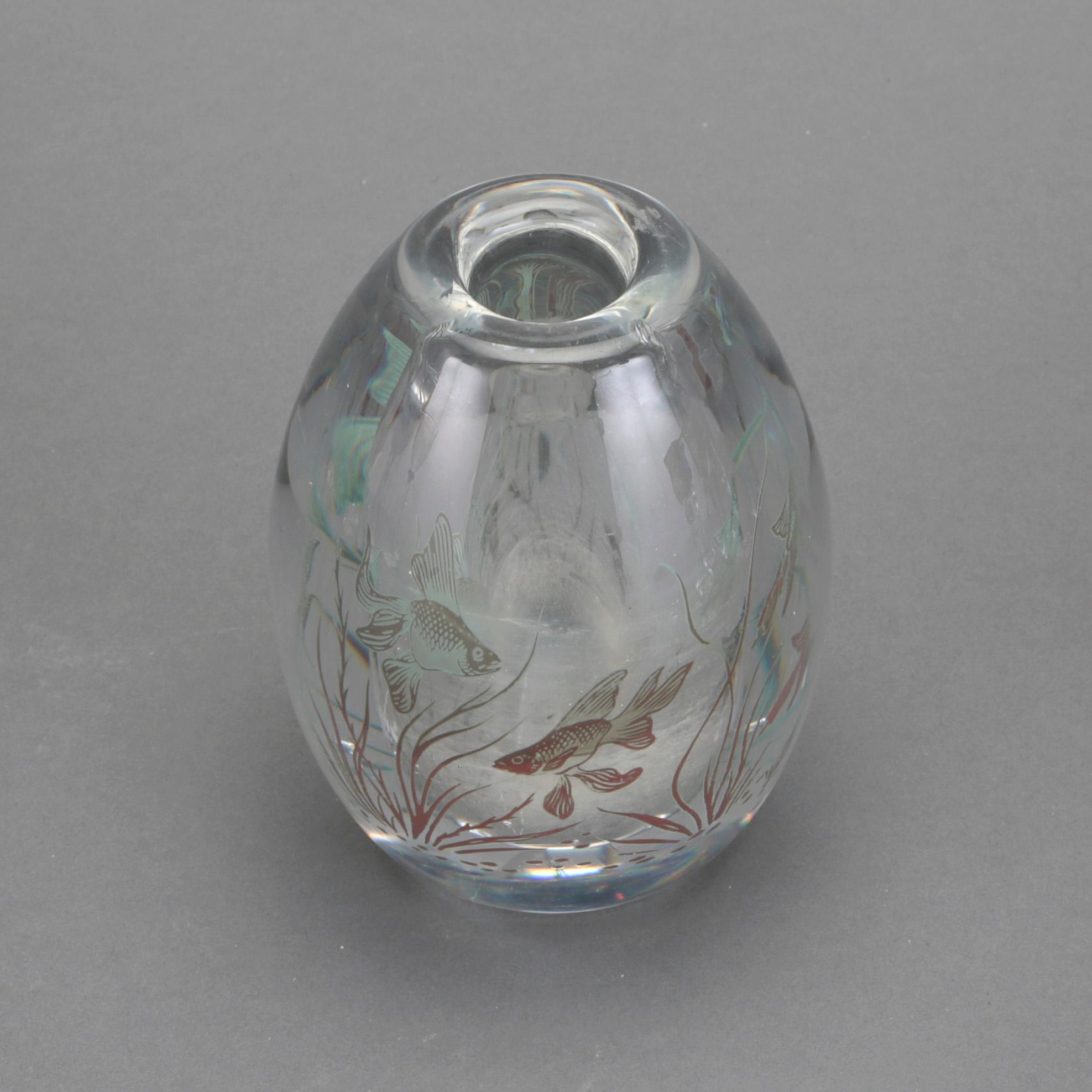 VAS, Edward Hald, Orrefors, 1948. "Fiskgraal".