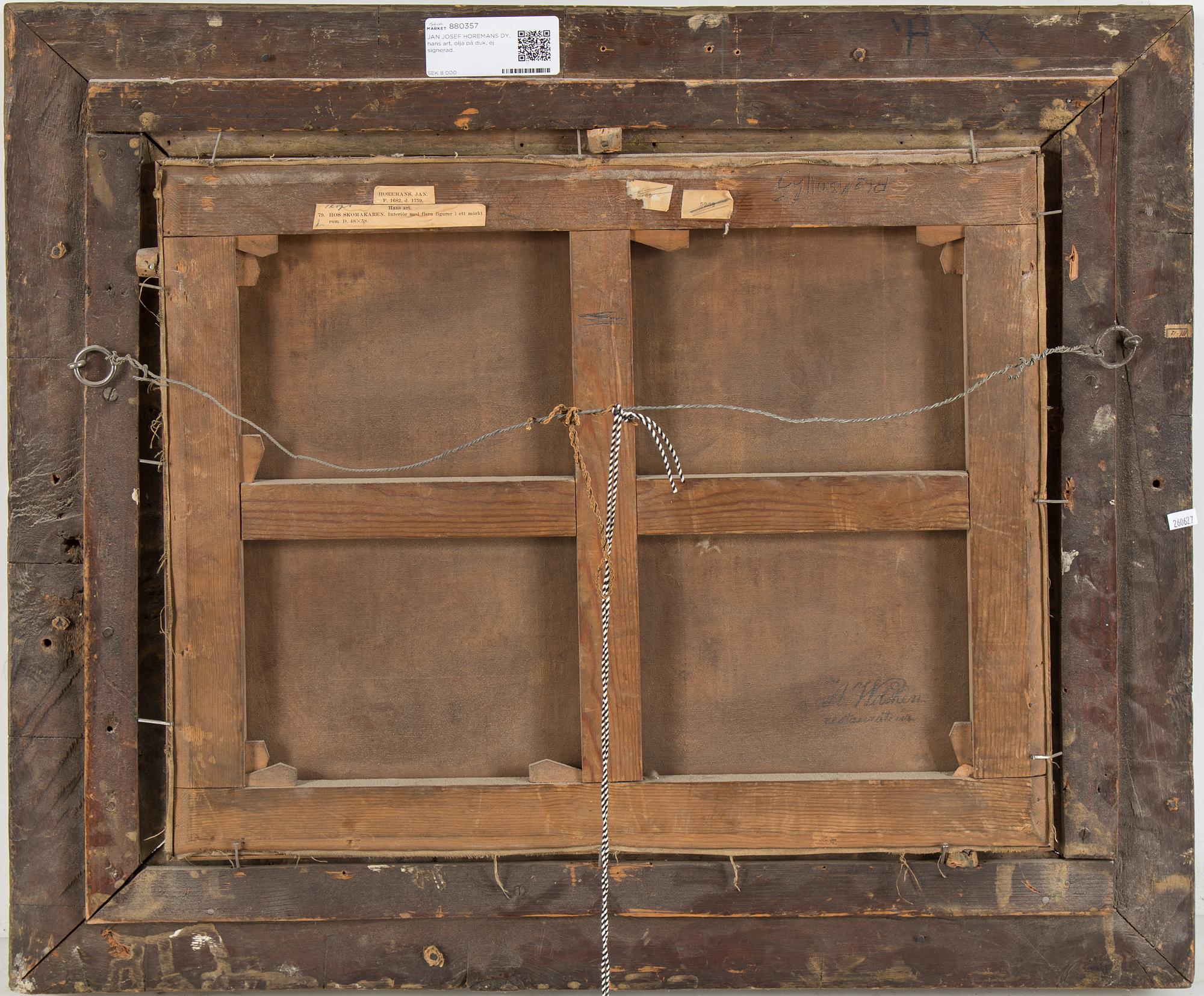 JAN JOSEF HOREMANS DY, in the manner of, oil on canvas, not signed.