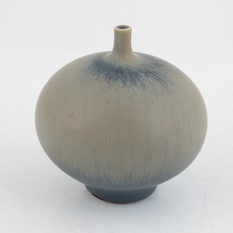 Berndt Friberg, a stoneware vase, Gustavsbergs studio 1969.