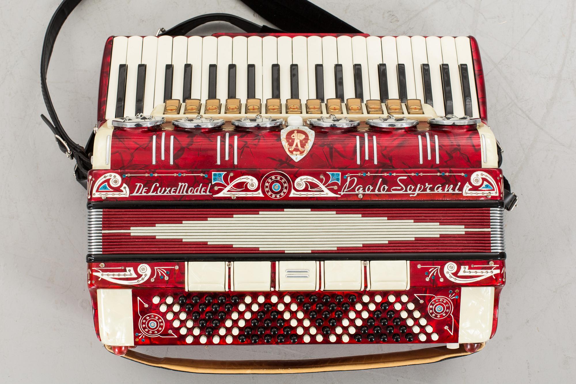 A concertina, Paolo Soprani, late 20th century,