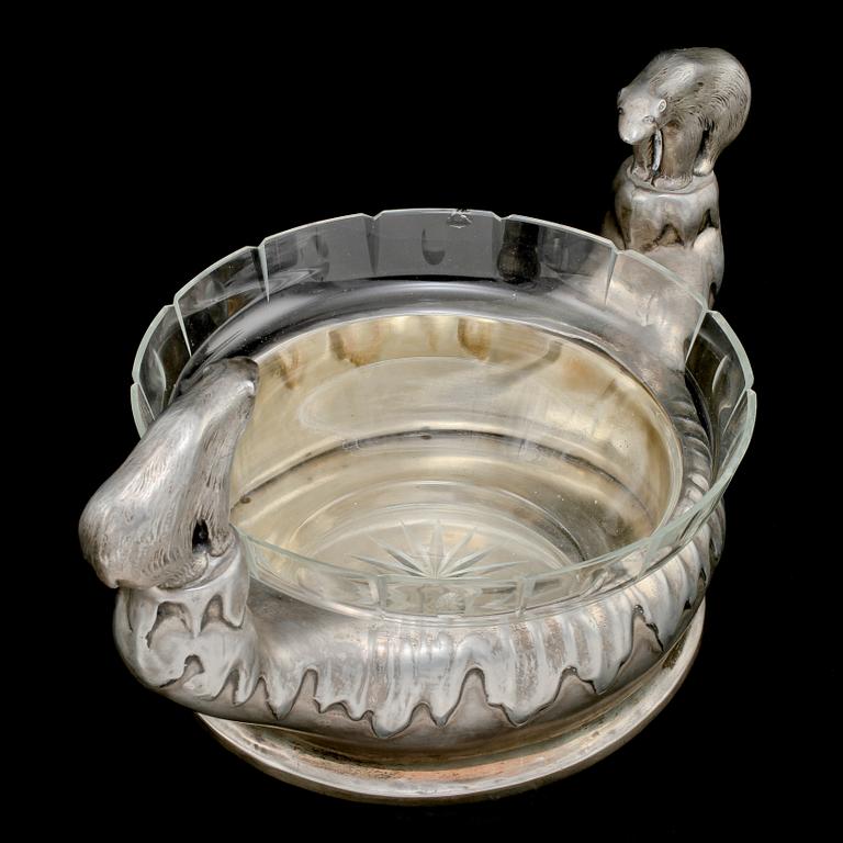JARDINJÄR, nysilver, Danmark, tidigt 1900-tal.
