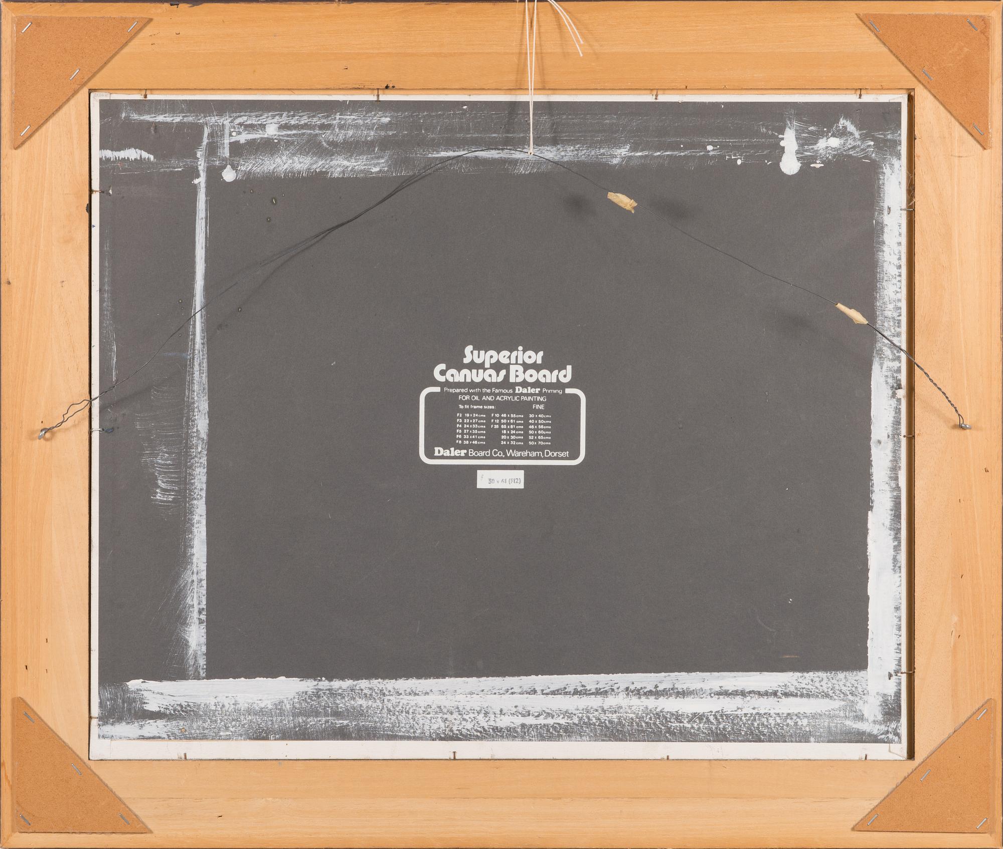 Armas Hursti, öljy leylle, signeerattu ja päivätty -80.