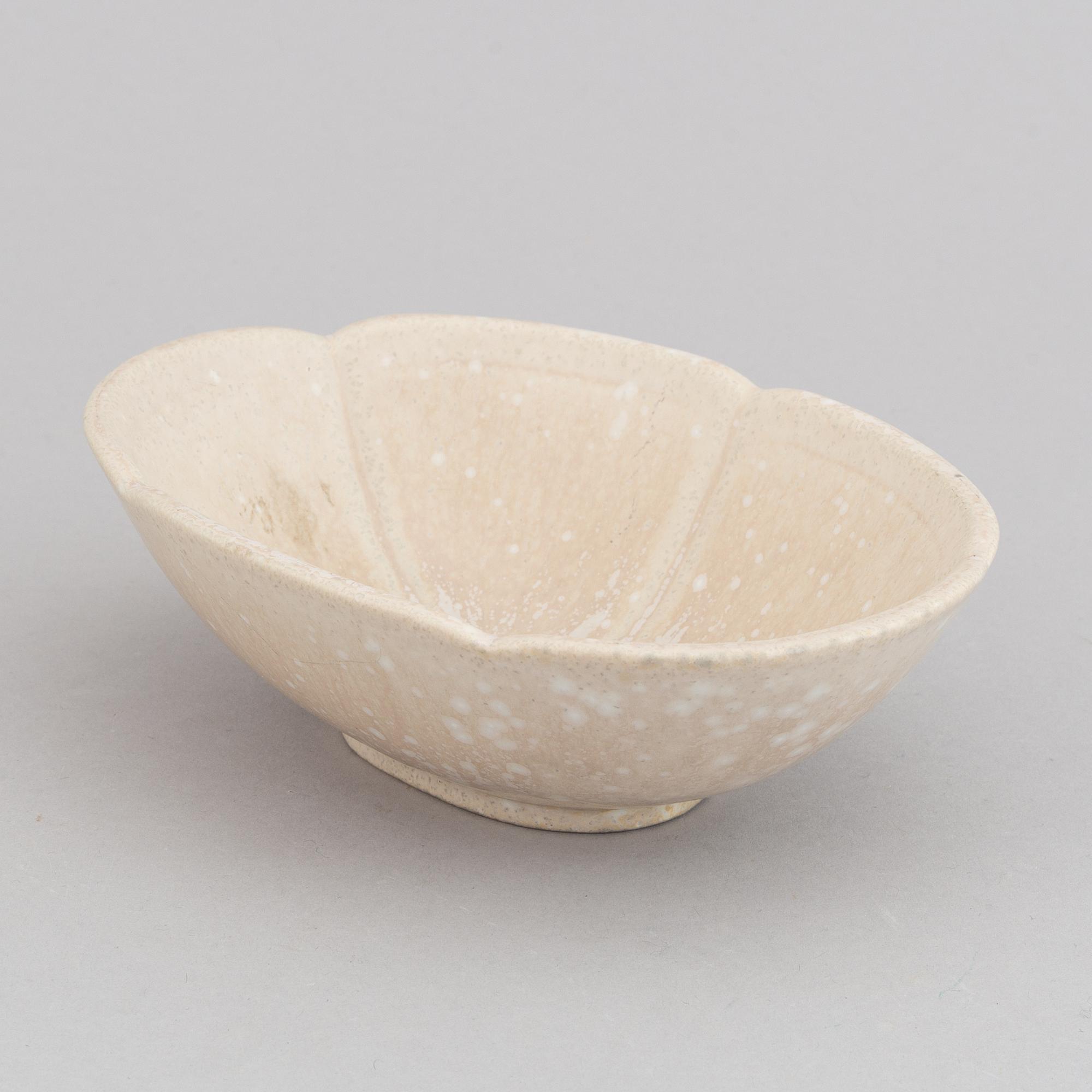 Gunnar Nylund, dubbelkannor, 2 st, modell UB och skål, Rörstrand 1940-tal.