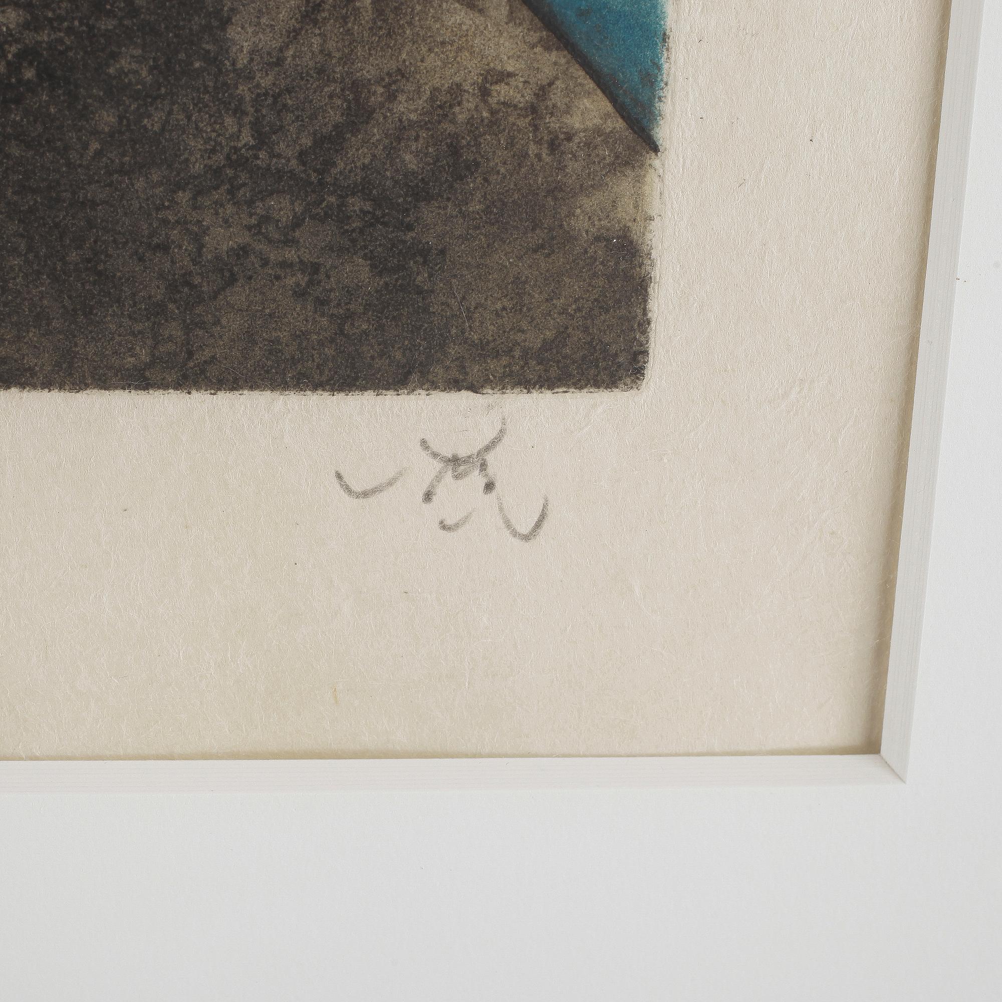 ROBERTO MATTA. Färgetsning, sign m monogram o numr 94/125.