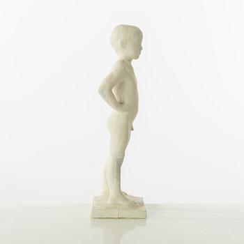 Gudmar Olovson, sculpture. Plaster. Signed. Height 22 cm, length 8 cm.