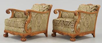 FÅTÖLJERNA, ett par, sent 1920-tal.