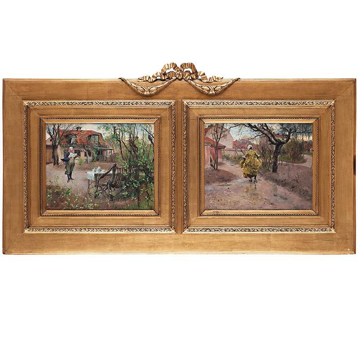 Carl Larsson, "Förr/Gammaldags motiv".