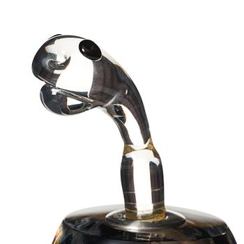 Ulrica Hydman-Vallien, a unique 'Kabale' glass sculpture, Kosta Boda, Sweden 1986.