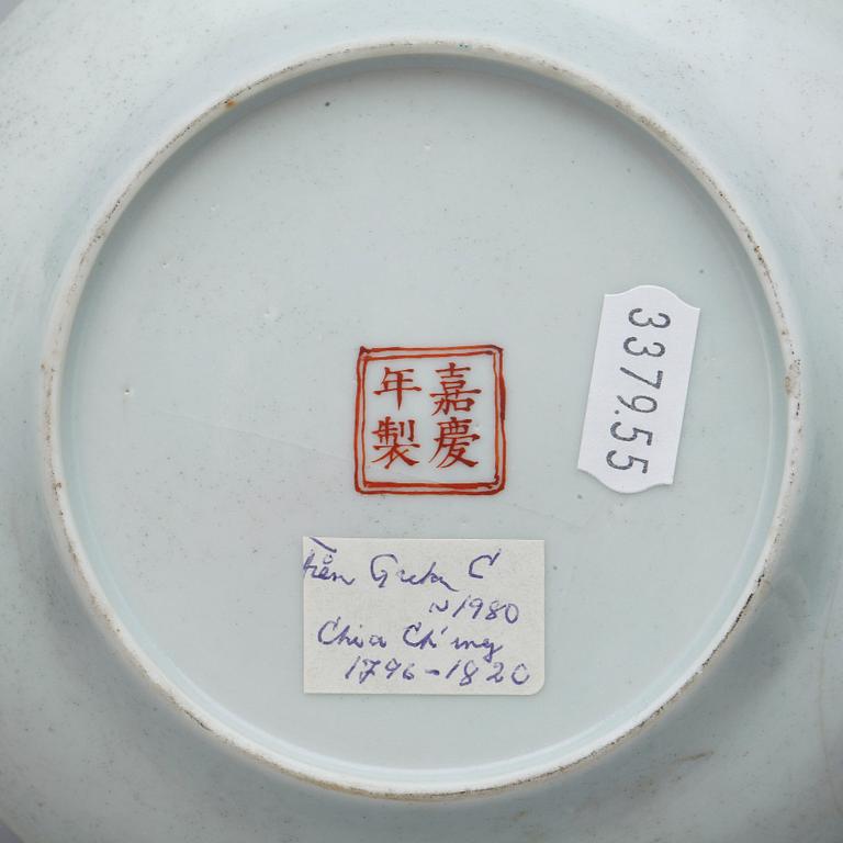 SKÅLFAT, 5st, porslin, Kina, 1800-tal.