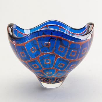 Sven Palmqvist, an Orrefors Ravenna signed 1989 glass bowl.