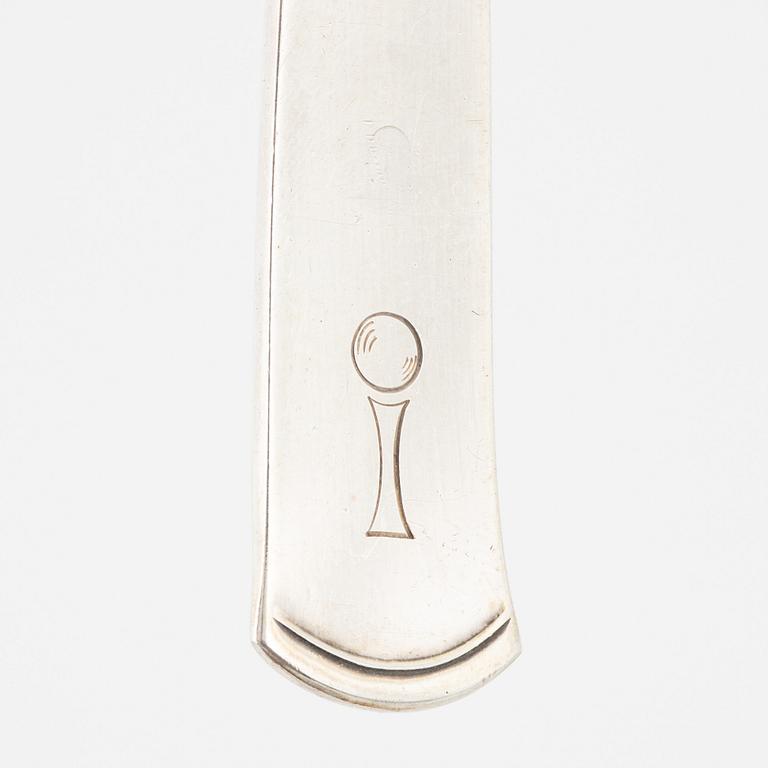 Jacob Ängman, a 152-piece silver flatwear set, 'Rosenholm', GAB, Sweden, 1944-75.