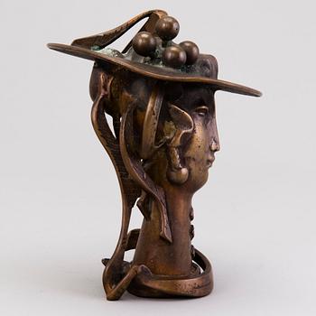 EDGAR VIIES, a bronze sculpture, signed and dated 1993.