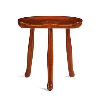 285. Josef Frank, a "Nil"/"Nile" mahogany stool, model 1003, for Svenskt Tenn, Sweden, probably 1940's, provenance Estrid Ericson.