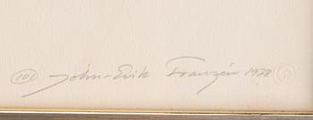 John-E Franzén, 4 lithographs from the suite “The White Cadillac”.