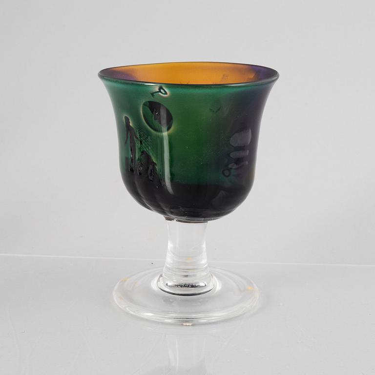 Bertil Vallien, a unique glass bowl, Kosta Boda.