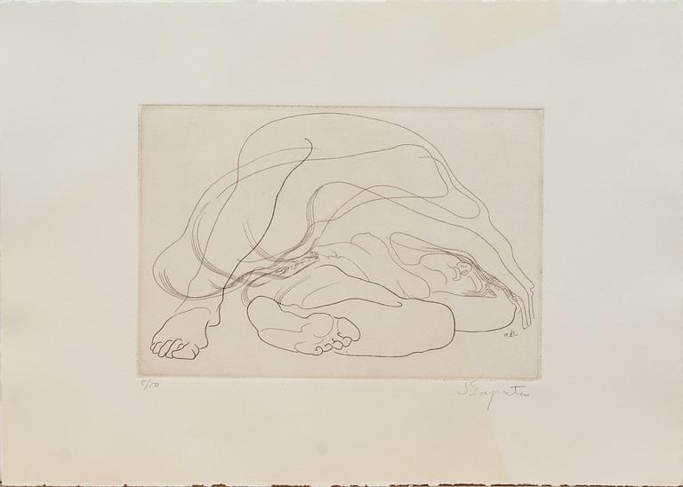 JULIO ZAPATA, etsningar, 3 st.