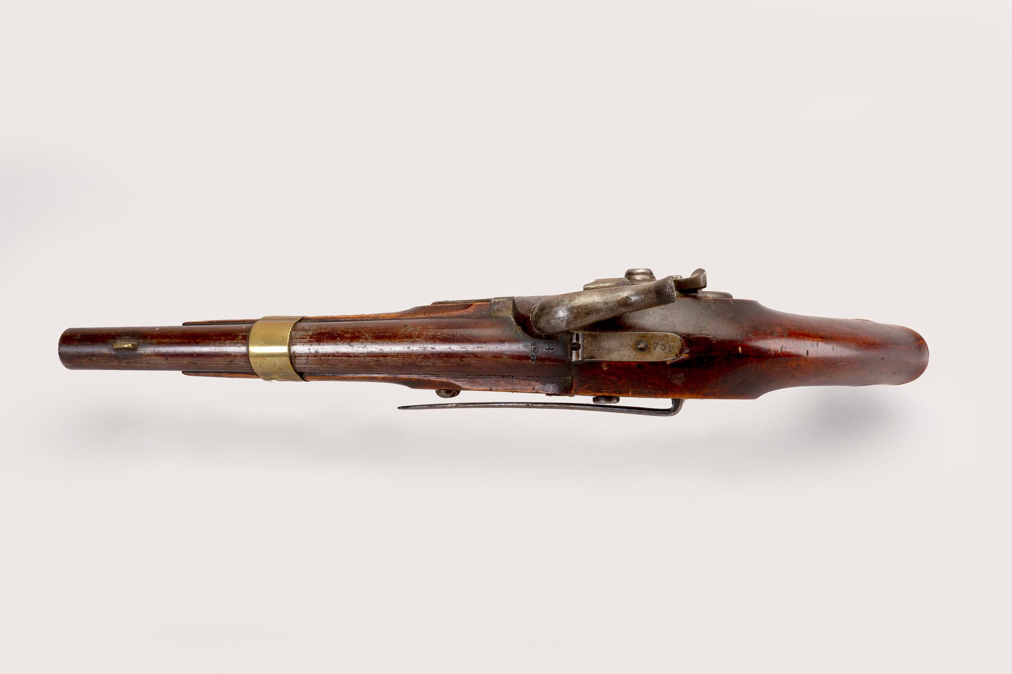 A Swedish percussion pistol, for the Armed Forces, 1854 Navy pattern.