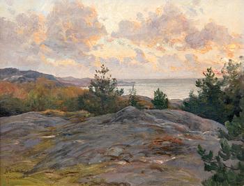 38. Berndt Lindholm, CLIFFS BY THE SHORE.