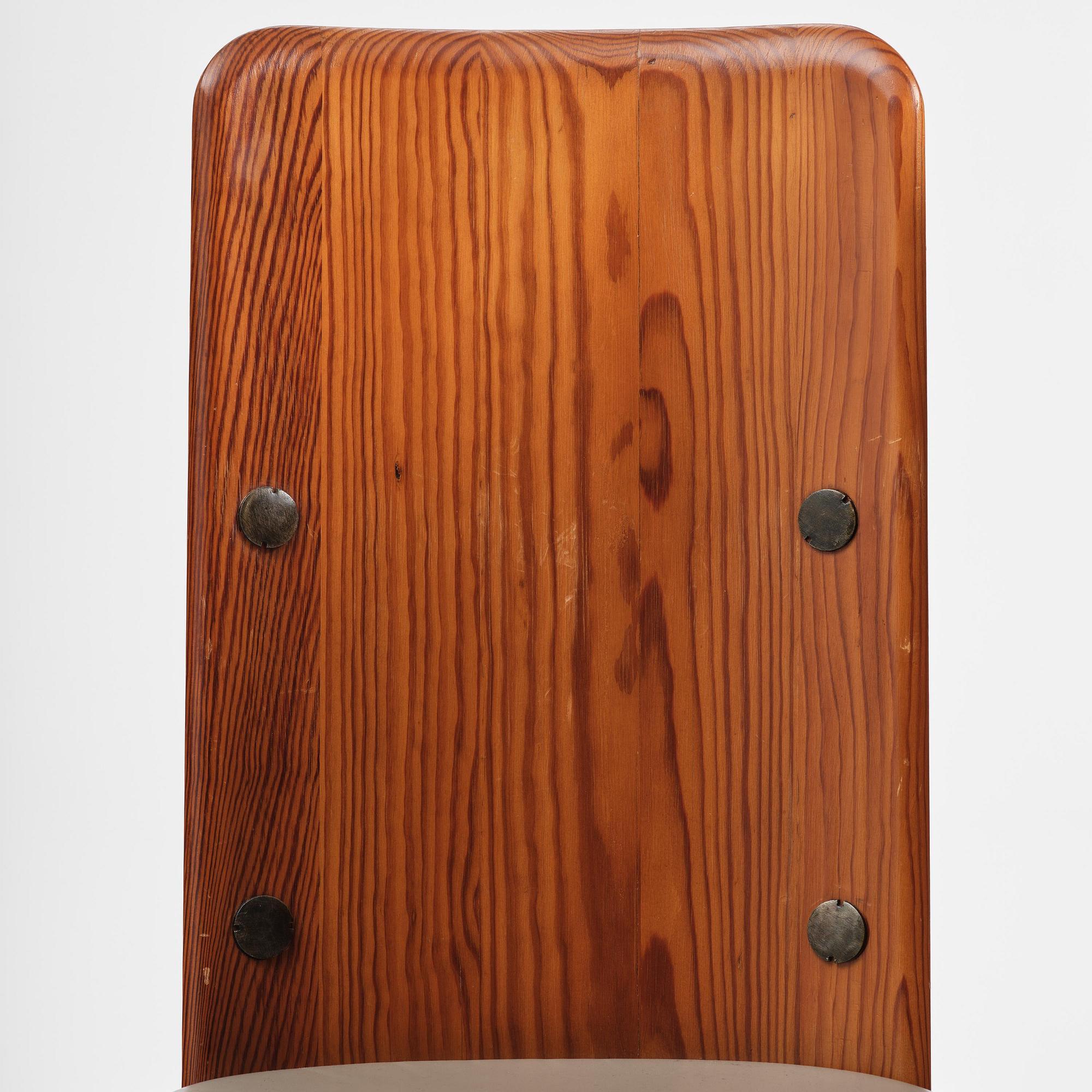 Axel Einar Hjorth, a set of ten stained pine "Lovö" chairs, Nordiska Kompaniet, Sweden, 1930s.