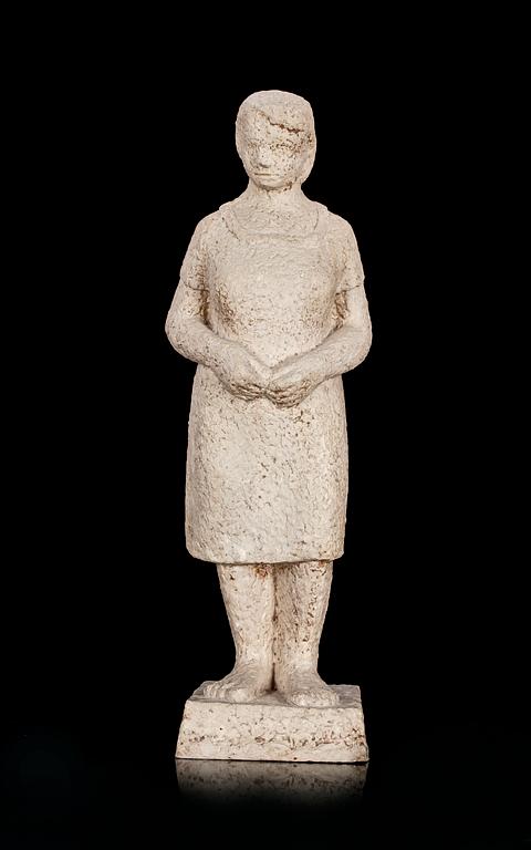 STEFAN THORÉN, skulptur, gips, sign och dat -49.