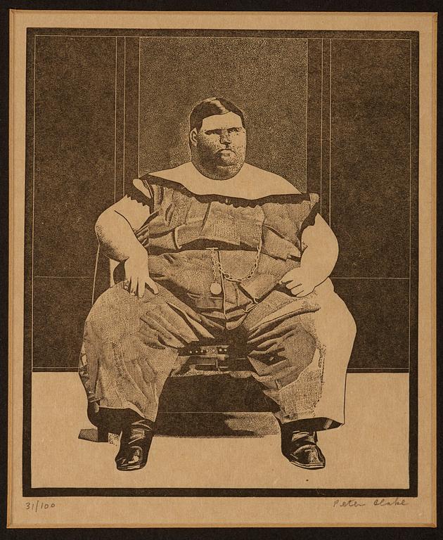 Peter Blake, "The Side Show" (Fat Boy; Tattooed man; Giant; Midget; Bearded Lady).