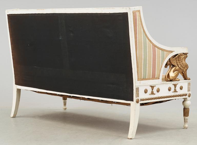 SOFFA, sengustaviansk, omkring 1800.