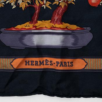 Hermès, scarf, "Les Beaux Jours de Bonsai".