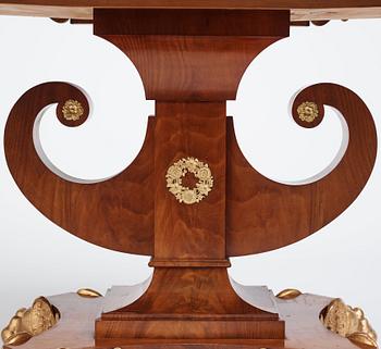 Klaffbord, tillskrivet Johan Öman (mästare i Stockholm 1815-1833), Empire.