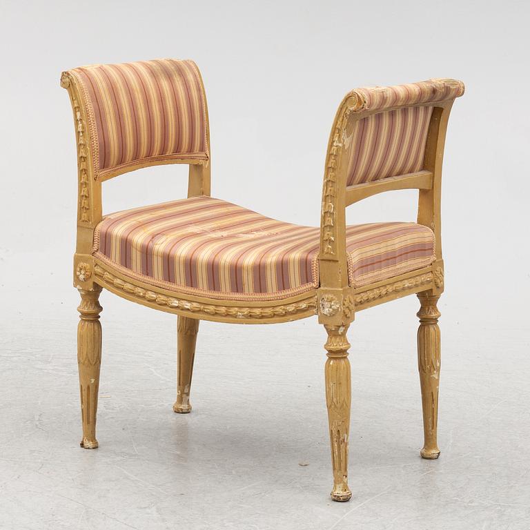 A late 18th Gustavian century seat/bench.