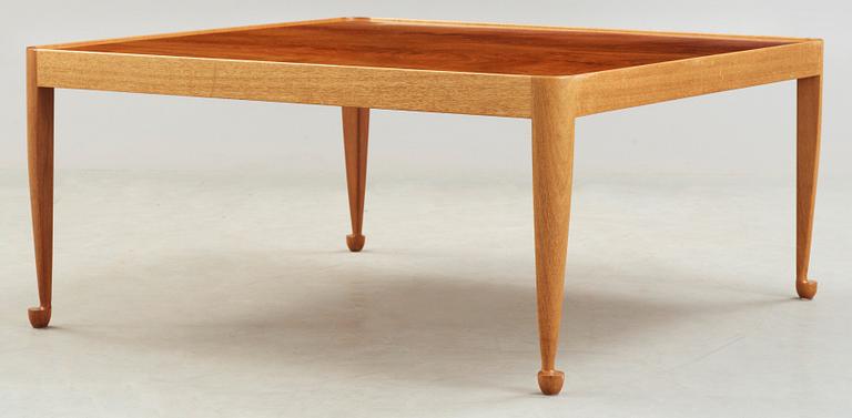 A Josef Frank 'Diplomat' mahogany sofa table, Svenskt Tenn, probably 1950's.