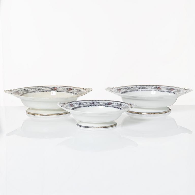 Dinner service, 100 pieces, creamware, "Iris", Rörstrand, second half of the 20th Century.