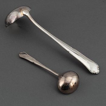 A german silver cutlery service, silver 800, including Bruckmann (68+ 24 pieces).