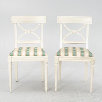 Chairs, 6 pcs, Gustavian style, in the Bellman model, 20th century.