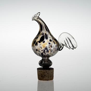 KAJ FRANCK, A DECANTER. Kukkopullo (Rooster bottle). Signed Nuutajärvi Notsjö, 1962.